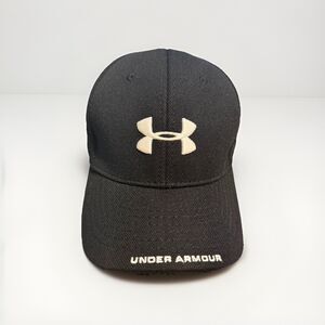 Under Armour Black Performance Hat Men’s Strapback Athletic Cap UA Logo